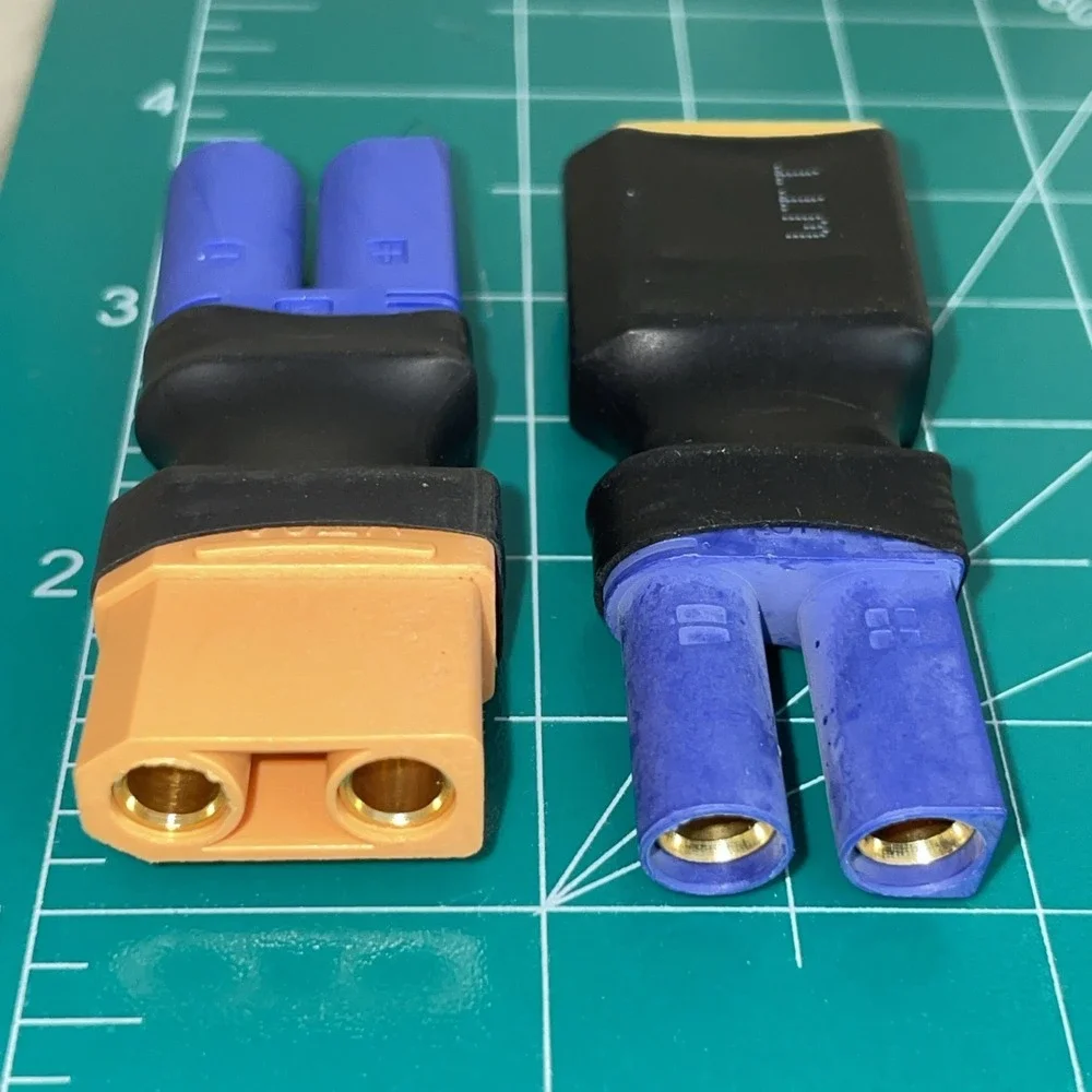 2pc‎ Male XT60 to EC5 Female Adapter Connector for Lipo Battery Plugs RC Parts